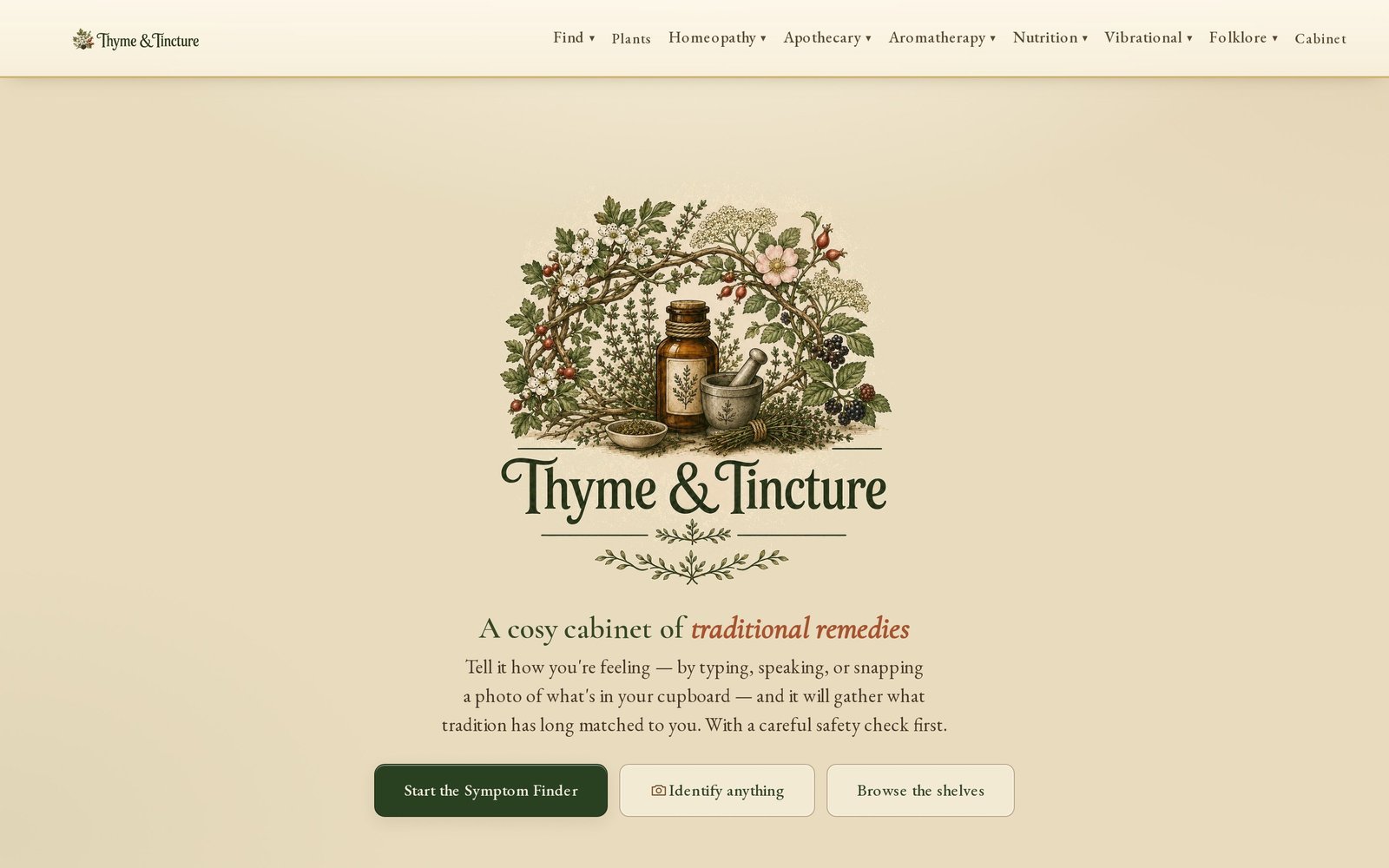 Thyme & Tincture website, built by Mode Marketing